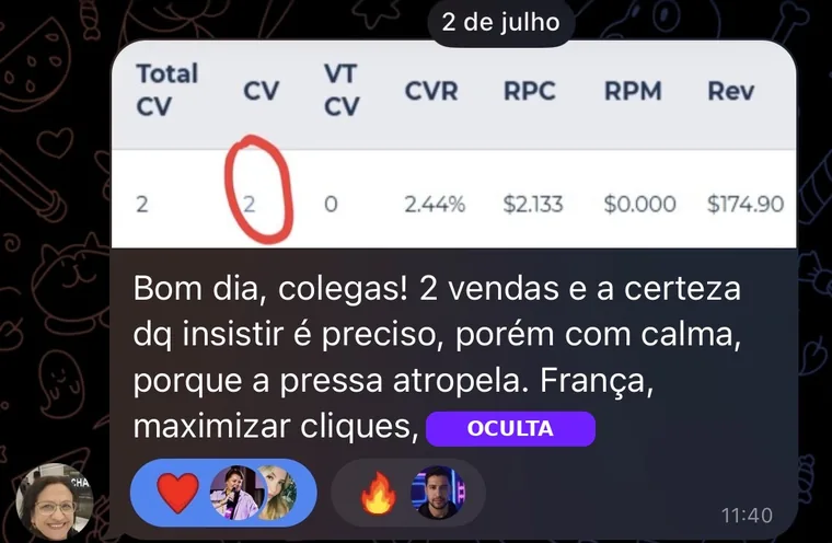 Depoimento de aluno: 2 vendas com tráfego para a França